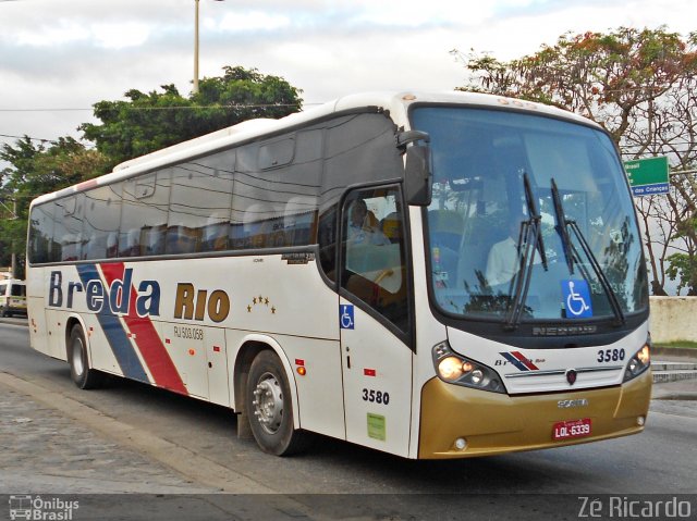Breda Rio 3580 na cidade de Rio de Janeiro, Rio de Janeiro, Brasil, por Zé Ricardo Reis. Número da foto: #1447635.