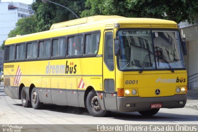 Viação Itapemirim 6001 na cidade de Rio de Janeiro, Rio de Janeiro, Brasil, por Eduardo Oliveira. ID da foto: 1447885.