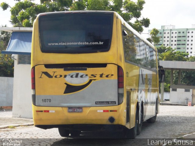 Viação Nordeste 1070 na cidade de Fortaleza, Ceará, Brasil, por [Leandro Sousa]. Número da foto: #1447081.