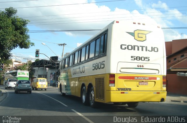 Empresa Gontijo de Transportes 5805 na cidade de Belo Horizonte, Minas Gerais, Brasil, por Douglas  Eduardo Adbus. ID da foto: 1447008.