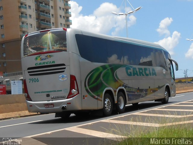 Viação Garcia 7906 na cidade de Ribeirão Preto, São Paulo, Brasil, por Marcio Freitas. Número da foto: #1501713.