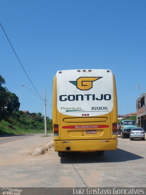 Empresa Gontijo de Transportes 15905 na cidade de Virgem da Lapa, Minas Gerais, Brasil, por Luiz Gustavo Goncalves. Número da foto: #1502086.