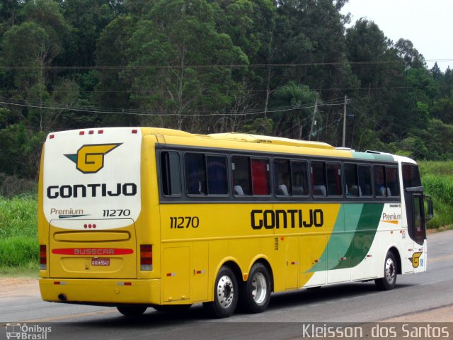 Empresa Gontijo de Transportes 11270 na cidade de Sabará, Minas Gerais, Brasil, por Kleisson  dos Santos. ID da foto: 1502042.