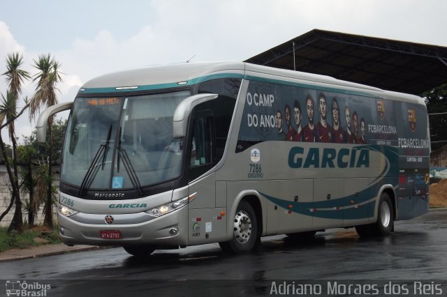 Viação Garcia 7286 na cidade de Bauru, São Paulo, Brasil, por Adriano Moraes dos Reis. Número da foto: #1500865.