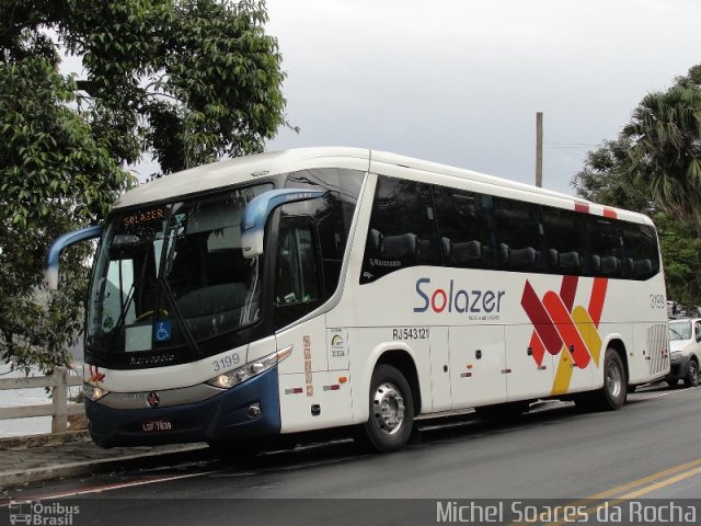 Solazer Transportes e Turismo 3199 na cidade de Niterói, Rio de Janeiro, Brasil, por Michel Soares da Rocha. Número da foto: #1502647.