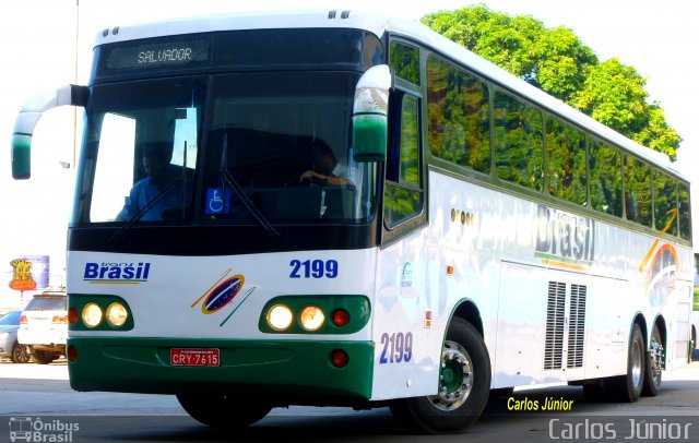 Trans Brasil > TCB - Transporte Coletivo Brasil 2199 na cidade de Goiânia, Goiás, Brasil, por Carlos Júnior. ID da foto: 1501345.