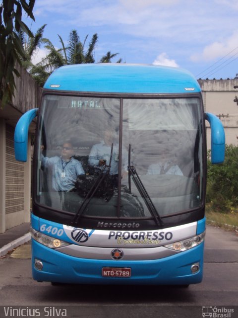 Auto Viação Progresso 6400 na cidade de Recife, Pernambuco, Brasil, por Vinicius Silva. Número da foto: #1500914.