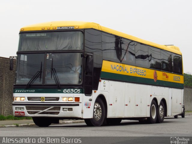 Nacional Expresso 66305 na cidade de São Paulo, São Paulo, Brasil, por Alessandro de Bem Barros. Número da foto: #1501922.