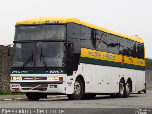 Nacional Expresso 66305 na cidade de São Paulo, São Paulo, Brasil, por Alessandro de Bem Barros. ID da foto: 1501922.