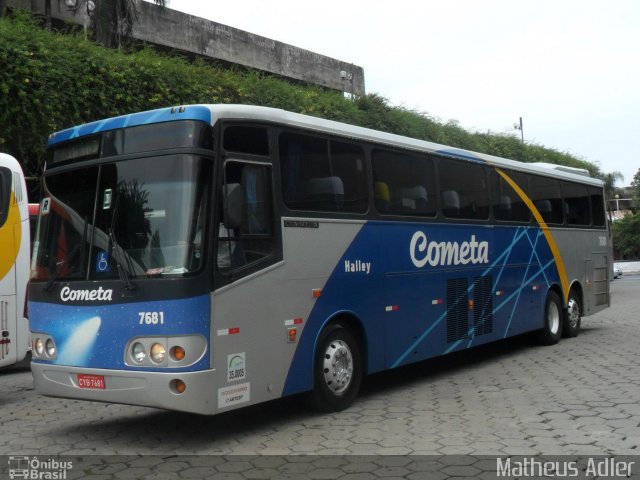 Viação Cometa 7681 na cidade de Belo Horizonte, Minas Gerais, Brasil, por Matheus Adler. ID da foto: 1502829.