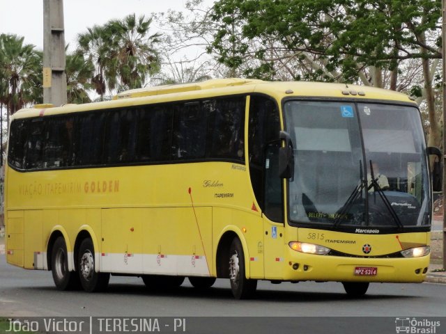 Viação Itapemirim 5815 na cidade de Teresina, Piauí, Brasil, por João Victor. ID da foto: 1505199.