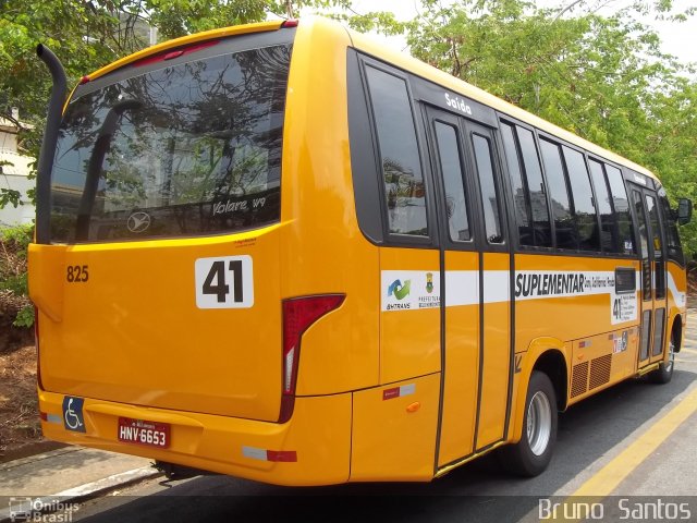 Transporte Suplementar de Belo Horizonte 825 na cidade de Belo Horizonte, Minas Gerais, Brasil, por Bruno Santos. Número da foto: #1505087.