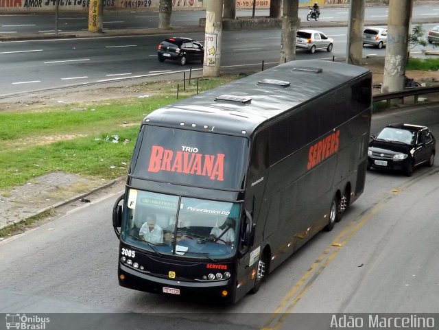 Servers Transporte e Turismo 3005 na cidade de Belo Horizonte, Minas Gerais, Brasil, por Adão Raimundo Marcelino. Número da foto: #1505314.