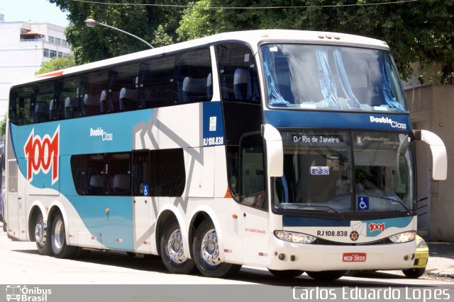 Auto Viação 1001 RJ 108.838 na cidade de Rio de Janeiro, Rio de Janeiro, Brasil, por Carlos Eduardo Lopes. ID da foto: 1504955.