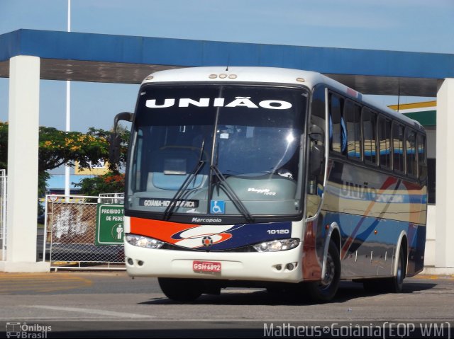 Expresso União 10120 na cidade de Goiânia, Goiás, Brasil, por Vicente Pinto Moreira. Número da foto: #1505393.