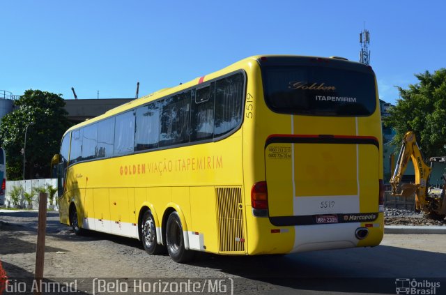 Viação Itapemirim 5519 na cidade de Rio de Janeiro, Rio de Janeiro, Brasil, por Giovanini Mendes do Carmo. ID da foto: 1504652.