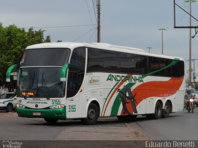 Empresa de Transportes Andorinha 5155 na cidade de Cuiabá, Mato Grosso, Brasil, por Eduardo Benetti . ID da foto: 1504761.