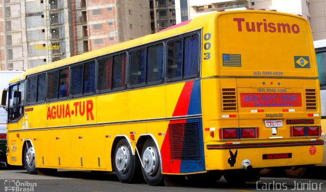 Águia Tur Turismo 003 na cidade de Goiânia, Goiás, Brasil, por Carlos Júnior. Número da foto: #1449858.