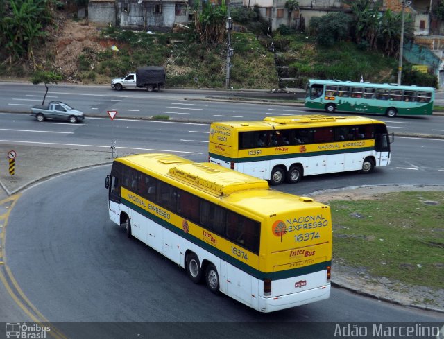 Nacional Expresso 16374 na cidade de Belo Horizonte, Minas Gerais, Brasil, por Adão Raimundo Marcelino. ID da foto: 1449684.