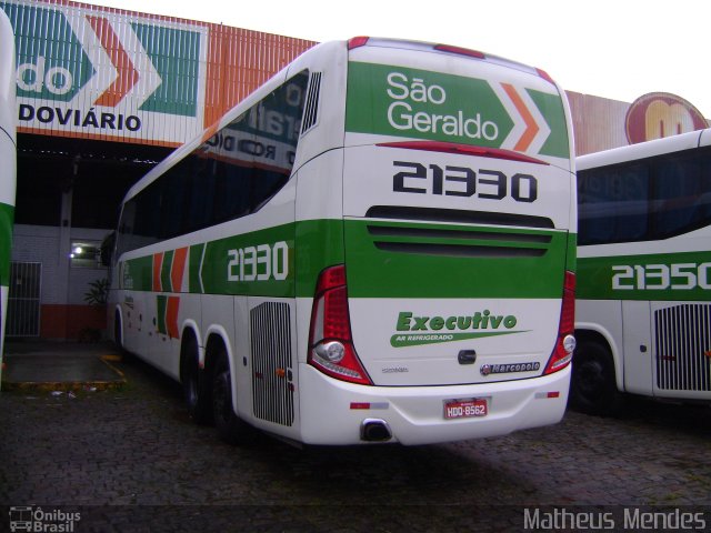 Cia. São Geraldo de Viação 21330 na cidade de Cariacica, Espírito Santo, Brasil, por Matheus Mendes. ID da foto: 1450654.