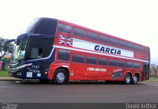 Viação Garcia 7147 na cidade de Londrina, Paraná, Brasil, por David Arthur. Número da foto: #1453889.