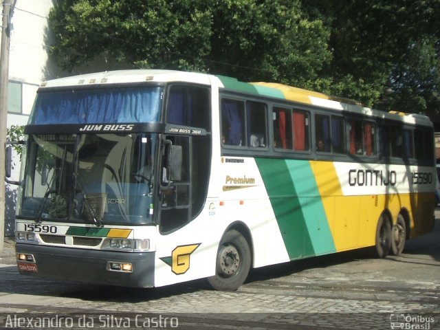 Empresa Gontijo de Transportes 15590 na cidade de Rio de Janeiro, Rio de Janeiro, Brasil, por Alexandro da Silva Castro. ID da foto: 1452314.