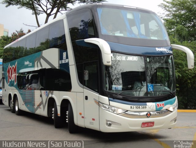 Auto Viação 1001 RJ 108.589 na cidade de São Paulo, São Paulo, Brasil, por Hudson Neves. Número da foto: #1453222.