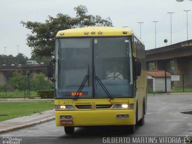 Viação Itapemirim 45219 na cidade de Vitória, Espírito Santo, Brasil, por Gilberto Martins. ID da foto: 1455136.