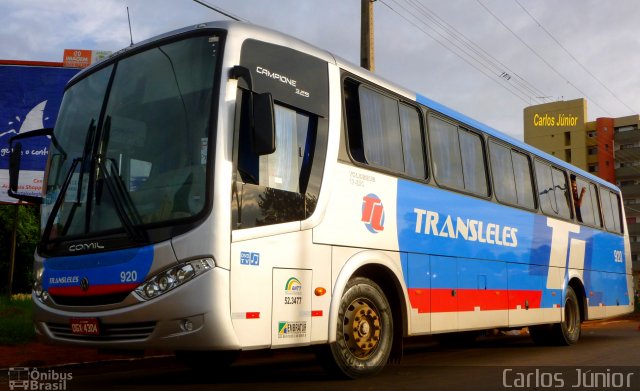 Transleles Transporte e Turismo 920 na cidade de Goiânia, Goiás, Brasil, por Carlos Júnior. Número da foto: #1454961.