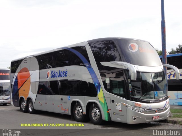 São José Viagens 5800 na cidade de Curitiba, Paraná, Brasil, por Paulo Roberto Chulis. Número da foto: #1455200.
