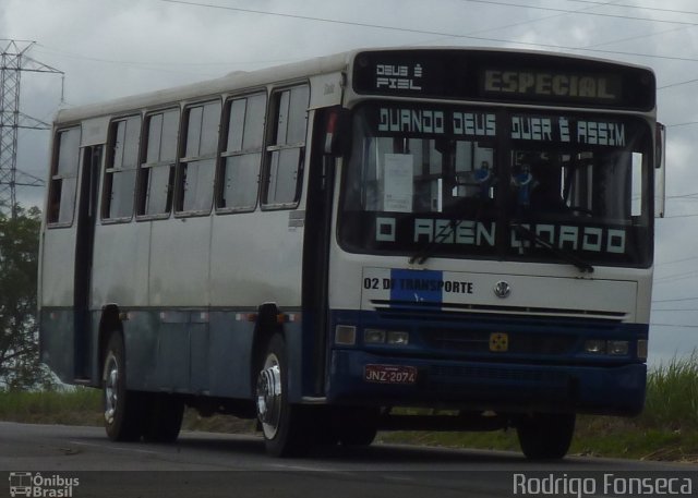 Ônibus Particulares 2074 na cidade de Messias, Alagoas, Brasil, por Rodrigo Fonseca. ID da foto: 1456336.