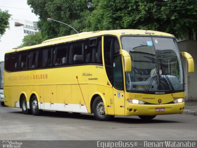 Viação Itapemirim 5519 na cidade de Rio de Janeiro, Rio de Janeiro, Brasil, por Renan Watanabe. Número da foto: #1456490.