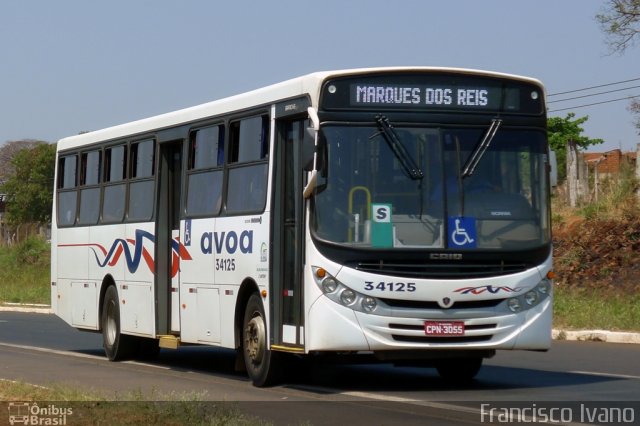 AVOA - Auto Viação Ourinhos Assis 34125 na cidade de Assis, São Paulo, Brasil, por Francisco Ivano. Número da foto: #1458080.