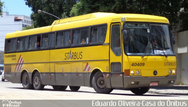 Viação Itapemirim 40409 na cidade de Rio de Janeiro, Rio de Janeiro, Brasil, por Eduardo Oliveira. ID da foto: 1457979.