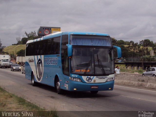 Auto Viação Progresso 6078 na cidade de Jaboatão dos Guararapes, Pernambuco, Brasil, por Vinicius Silva. ID da foto: 1457453.