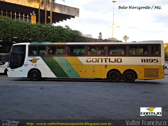 Empresa Gontijo de Transportes 11195 na cidade de Belo Horizonte, Minas Gerais, Brasil, por Valter Francisco. ID da foto: 1458137.