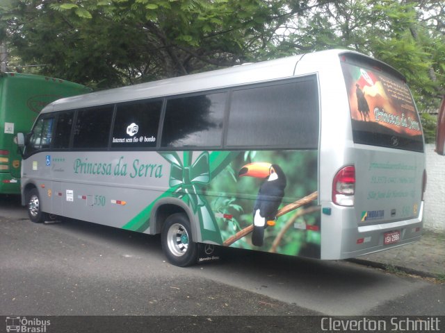 Princesa da Serra Viagens e Turismo 550 na cidade de Santa Maria, Rio Grande do Sul, Brasil, por Cleverton Schmitt. Número da foto: #1457722.