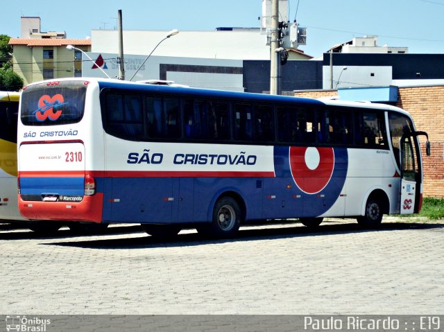 Viação São Cristóvão 2310 na cidade de Divinópolis, Minas Gerais, Brasil, por Paulo Ricardo. Número da foto: #1457566.
