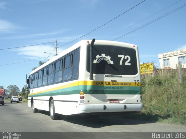 Expresso Nossa Senhora das Dores 72 na cidade de Santa Maria, Rio Grande do Sul, Brasil, por Herbert Zils. Número da foto: #822899.