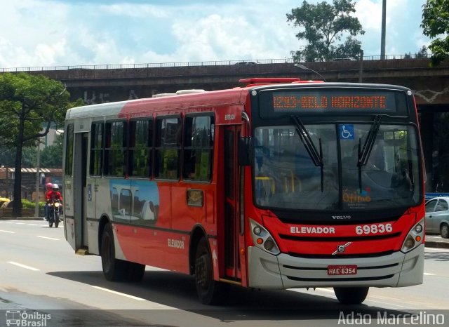 Viação Santa Edwiges 69836 na cidade de Belo Horizonte, Minas Gerais, Brasil, por Adão Raimundo Marcelino. Número da foto: #824010.