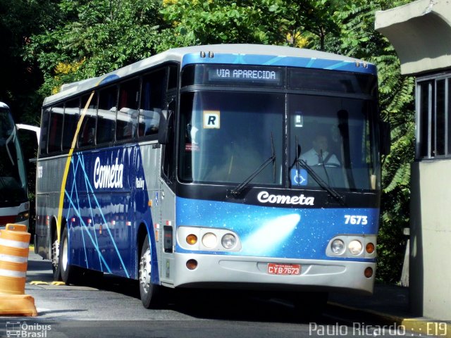 Viação Cometa 7673 na cidade de São Paulo, São Paulo, Brasil, por Paulo Ricardo. ID da foto: 824203.