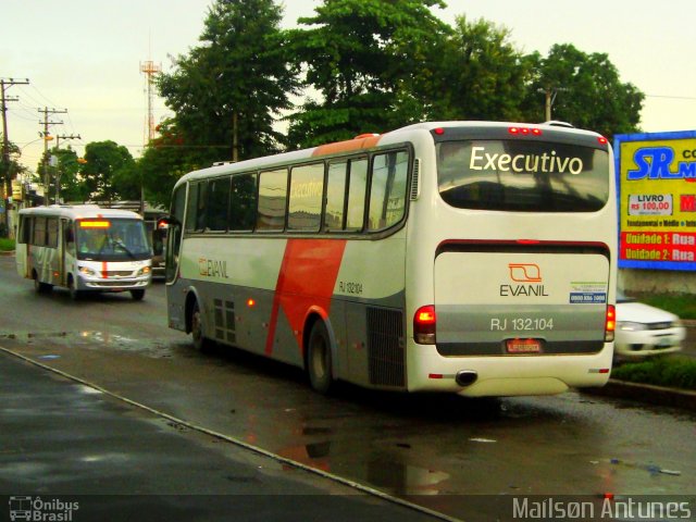 Evanil Transportes e Turismo RJ 132.104 na cidade de Nova Iguaçu, Rio de Janeiro, Brasil, por Maílsøn Antunes. Número da foto: #841092.