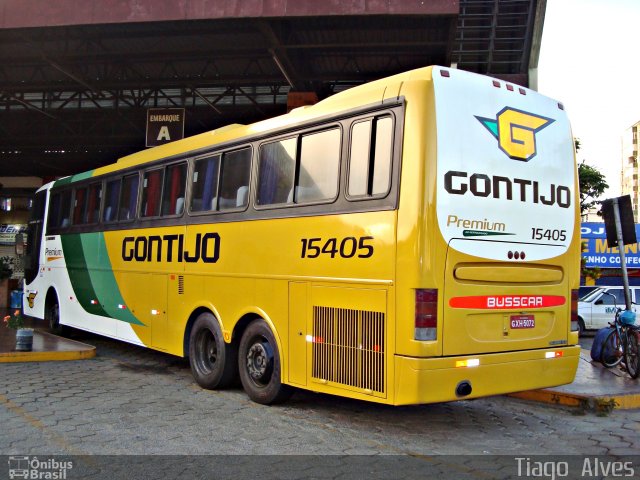 Empresa Gontijo de Transportes 15405 na cidade de Coronel Fabriciano, Minas Gerais, Brasil, por Tiago  Alves. ID da foto: 840952.