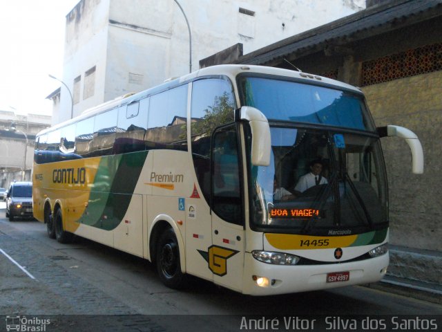 Empresa Gontijo de Transportes 14455 na cidade de Rio de Janeiro, Rio de Janeiro, Brasil, por André Vitor  Silva dos Santos. ID da foto: 843916.