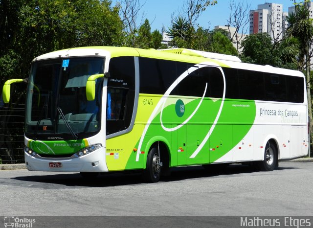 Expresso Princesa dos Campos 6145 na cidade de Curitiba, Paraná, Brasil, por Matheus Etges. ID da foto: 842727.