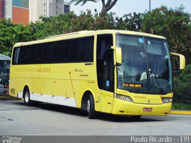 Viação Itapemirim 45805 na cidade de São Paulo, São Paulo, Brasil, por Paulo Ricardo. ID da foto: 845197.