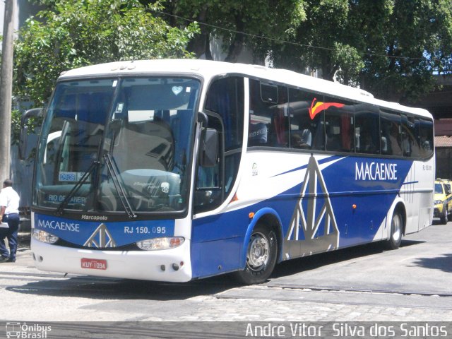 Rápido Macaense RJ 150.095 na cidade de Rio de Janeiro, Rio de Janeiro, Brasil, por André Vitor  Silva dos Santos. ID da foto: 844958.