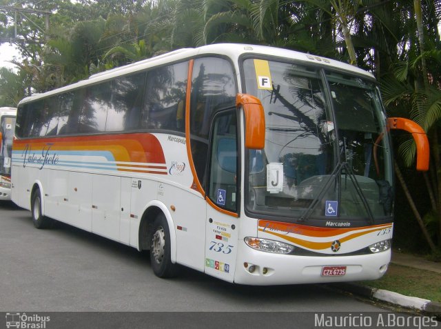 Viação Vale do Tietê 735 na cidade de São Paulo, São Paulo, Brasil, por Mauricio A. Borges. Número da foto: #846079.