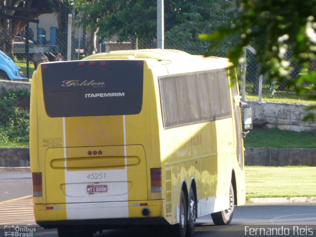 Viação Itapemirim 45251 na cidade de Ribeirão Preto, São Paulo, Brasil, por Fernando Reis. Número da foto: #846741.
