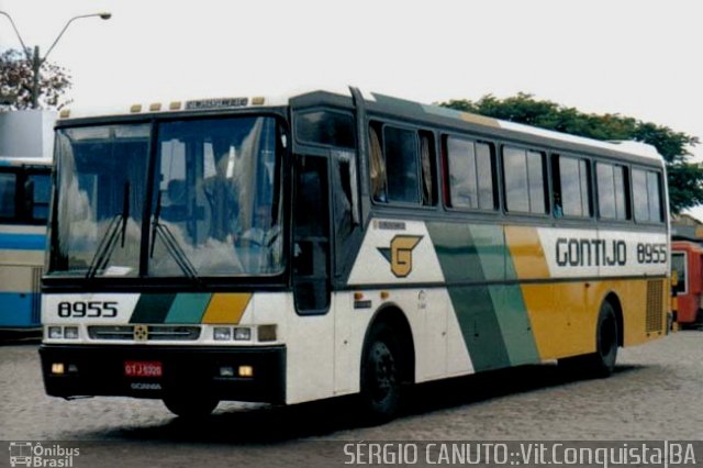 Empresa Gontijo de Transportes 8955 na cidade de Vitória da Conquista, Bahia, Brasil, por Sérgio Augusto Braga Canuto. ID da foto: 848278.